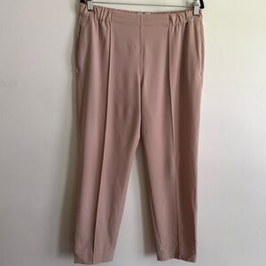 M.M Lafleur Dress Pants Pink Pleated Straight Leg
Elastic Waist Pull On Size 10